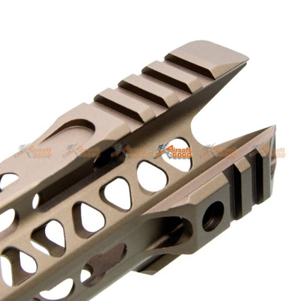 MOTS II 8 Inch Keymod Phantom Handguard for Marui G&P Standard M4 / M16 Series & WA M4A1 Series Airsoft GBB (Sand) - Image 3