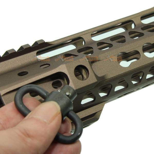 MOTS II 8 Inch Keymod Phantom Handguard for Marui G&P Standard M4 / M16 Series & WA M4A1 Series Airsoft GBB (Sand) - Image 7