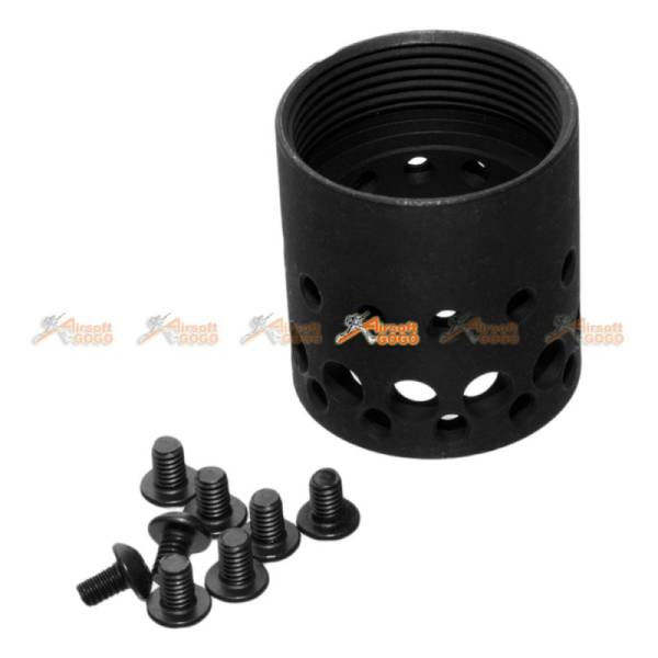 MOTS II 8 Inch Keymod Phantom Handguard for Marui M4 / M16 & WA M4A1 Series Airsoft GBBR (Black) - Image 3