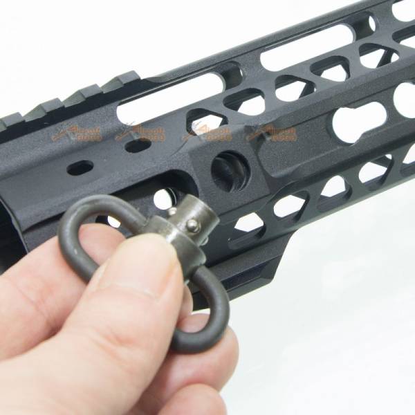 MOTS II 8 Inch Keymod Phantom Handguard for Marui M4 / M16 & WA M4A1 Series Airsoft GBBR (Black) - Image 8