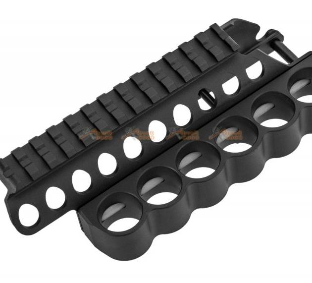 G&P Shotshell Receiver Rail for Tokyo Marui Shotgun (Short) -Black