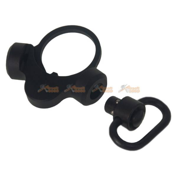 G&P Extended Stock Dual Sling Mount for Marui M4A1 MWS GBBR (Black) - Image 2