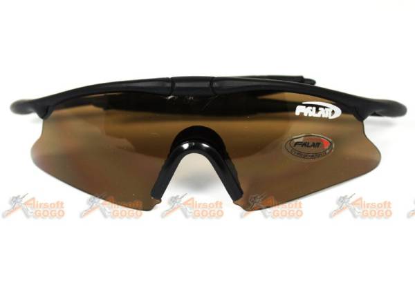 UV Protect Police Shooting Glasses Sunglasses Brown - Image 2