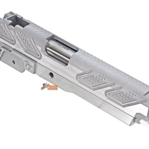 Gunsmith Bros CNC Aluminum PT Style Standard Slide Set for Tokyo marui Hi-Capa Series (Silver)