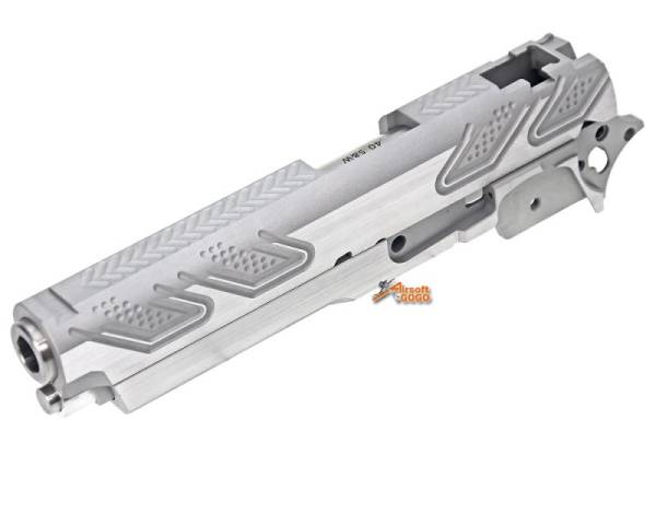 Gunsmith Bros CNC Aluminum PT Style Standard Slide Set for Tokyo marui Hi-Capa Series (Silver) - Image 2