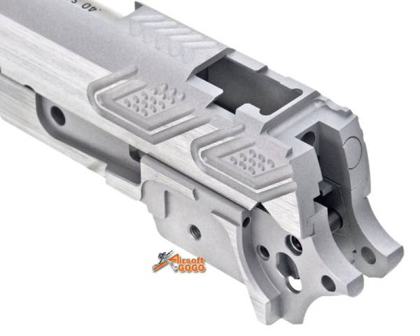 Gunsmith Bros CNC Aluminum PT Style Standard Slide Set for Tokyo marui Hi-Capa Series (Silver) - Image 3