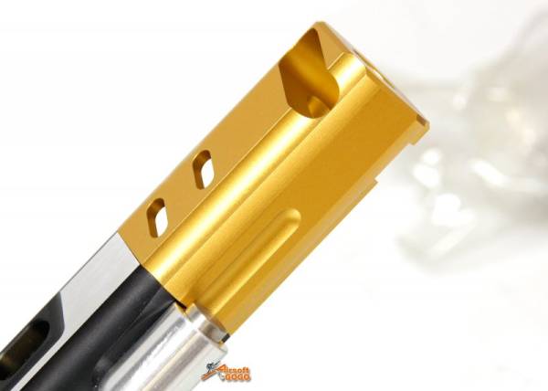 Gunsmith Bros CNC Aluminum STI DVC Open Kit Set for Tokyo Marui HI-Capa 5.1 (Silver & Gold) - Image 4