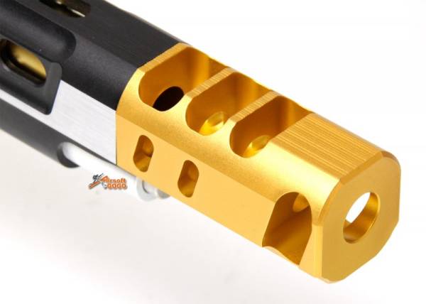 Gunsmith Bros CNC Aluminum STI DVC Open Kit Set for Tokyo Marui HI-Capa 5.1 (Silver & Gold) - Image 7