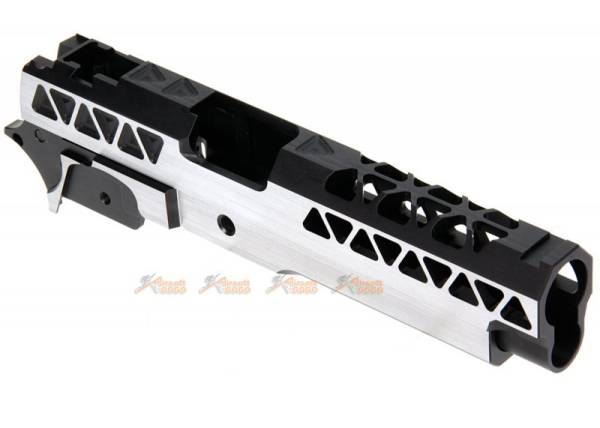 Gunsmith Bros Triangle Slide Set (Small R Cut w/ Frame & Guide Rod) for Tokyo Marui Hi-Capa GBB Series (2 Tone)