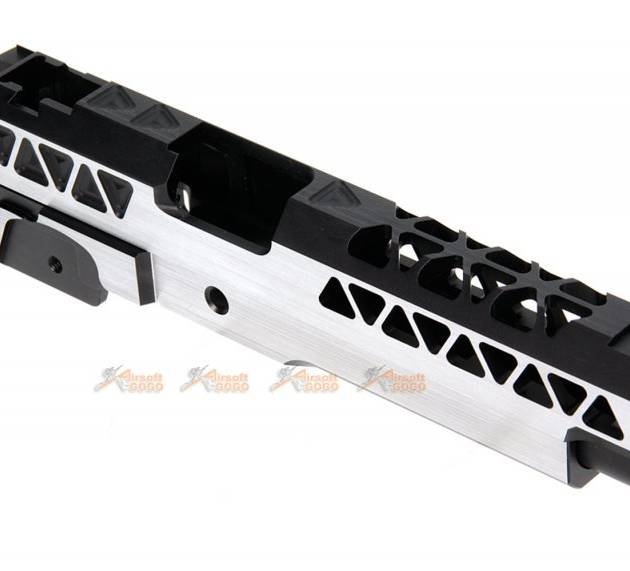 Gunsmith Bros Triangle Slide Set (Small R Cut w/ Frame & Guide Rod) for Tokyo Marui Hi-Capa GBB Series (2 Tone)