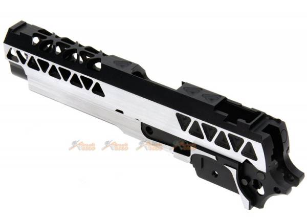 Gunsmith Bros Triangle Slide Set (Small R Cut w/ Frame & Guide Rod) for Tokyo Marui Hi-Capa GBB Series (2 Tone) - Image 8