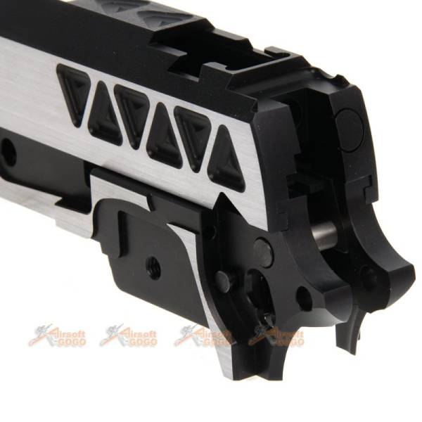 Gunsmith Bros Triangle Slide Set (Small R Cut w/ Frame & Guide Rod) for Tokyo Marui Hi-Capa GBB Series (2 Tone) - Image 7