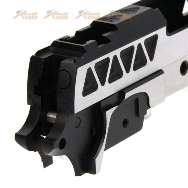 Gunsmith Bros Triangle Slide Set (Small R Cut w/ Frame & Guide Rod) for Tokyo Marui Hi-Capa GBB Series (2 Tone) - Image 6