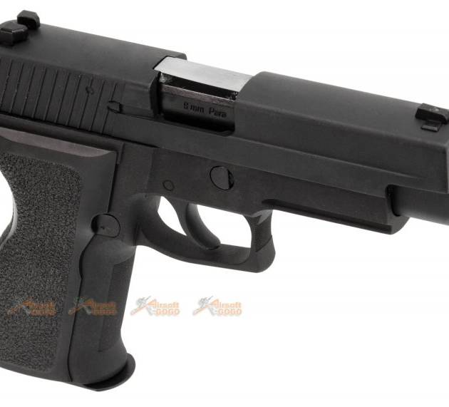 WE Full Metal Tactical F226 E2 Rail Gas Blow Back Pistol(Black)