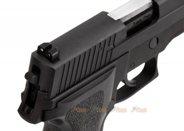 WE Full Metal Tactical F226 E2 Rail Gas Blow Back Pistol(Black) - Image 7