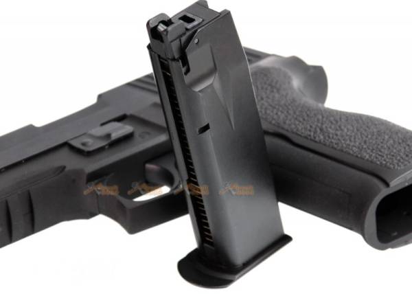 WE Full Metal Tactical F226 E2 Rail Gas Blow Back Pistol(Black) - Image 8