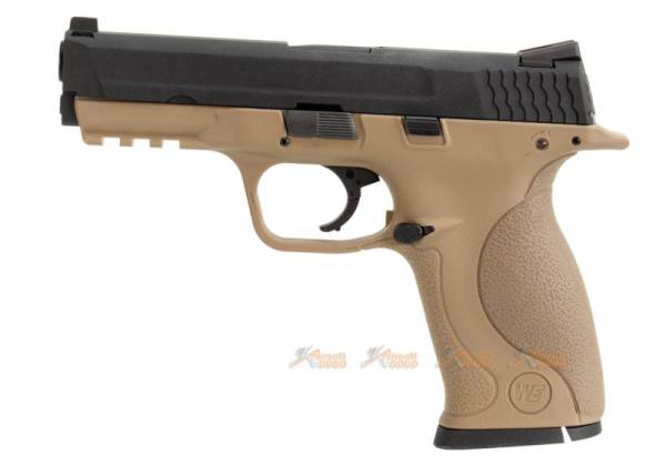 WE-Tech Big Bird M&P9 XW40 GBB Pistol (Black, Flat Dark Earth Color) - Image 5