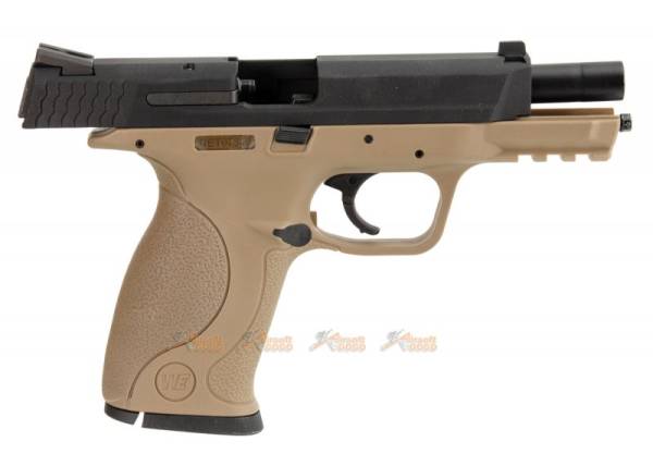 WE-Tech Big Bird M&P9 XW40 GBB Pistol (Black, Flat Dark Earth Color) - Image 8