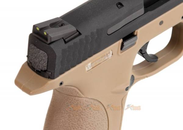 WE-Tech Big Bird M&P9 XW40 GBB Pistol (Black, Flat Dark Earth Color) - Image 4