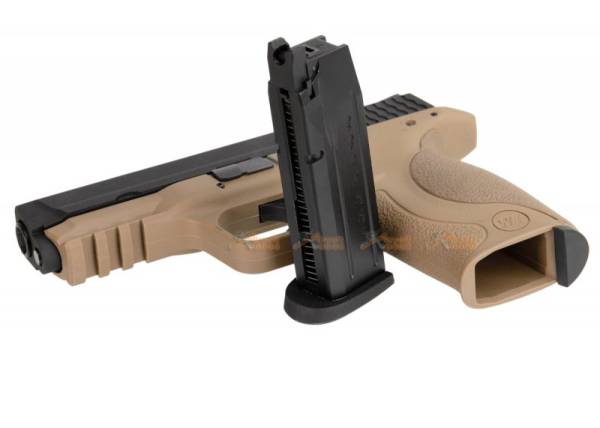 WE-Tech Big Bird M&P9 XW40 GBB Pistol (Black, Flat Dark Earth Color) - Image 9