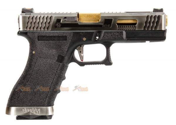 WE-Tech G18C T3 GBB pistol (Silver/ Gold / Black) - Image 4