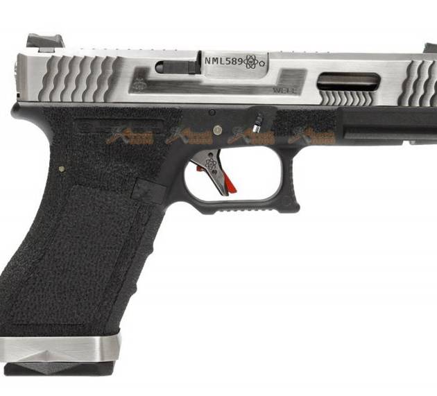 WE-Tech G18C T3 GBB pistol (Silver/ Black / Silver)