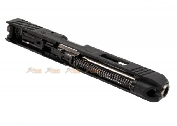 WE Slide Set for Marui WE G34 T5 GBB Pistol (Black Slide / Silver Barrel) - Image 2