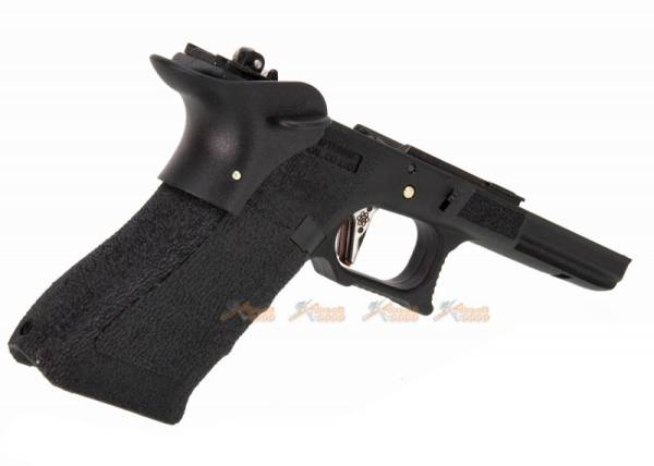 Polymer Lower Grip for WE G17 G34 Airsoft GBB (Black) - Image 2