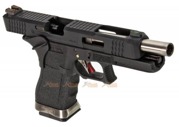 WE G34 T5 GBB Pistol (Black Slide,Black Frame,Silver Barrel) - Image 7