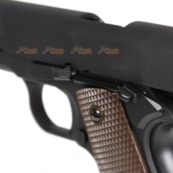 WE Alloy M1911 CO2 Blowback Pistol (Black) - Image 3