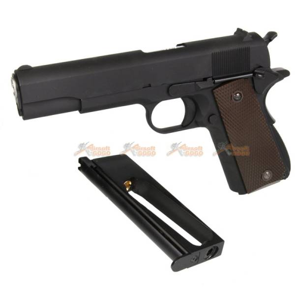 WE Alloy M1911 CO2 Blowback Pistol (Black) - Image 5