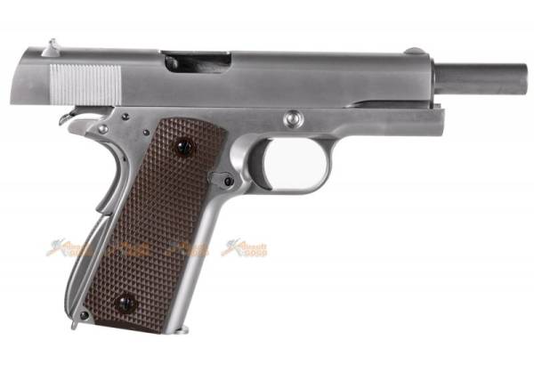 WE Alloy M1911 CO2 Blowback Pistol (Silver) - Image 4