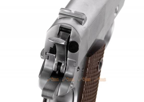 WE Alloy M1911 CO2 Blowback Pistol (Silver) - Image 8