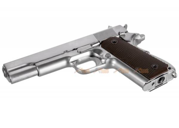 WE Alloy M1911 CO2 Blowback Pistol (Silver) - Image 3