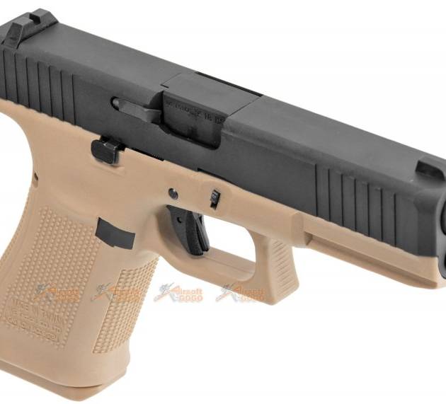 WE G17F Gen5 France Style GBB Pistol (Tan color Frame, Black color Slide)