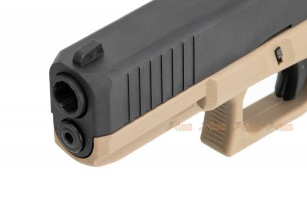 WE G17F Gen5 France Style GBB Pistol (Tan color Frame, Black color Slide) - Image 8