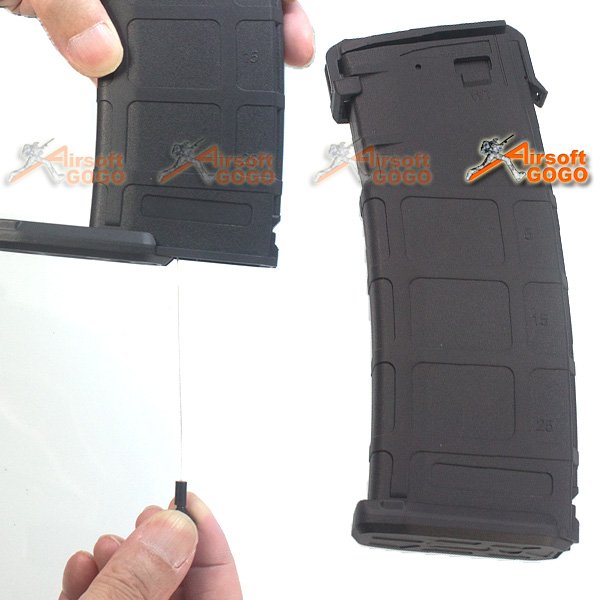 SEALS 300rd Flash Wire-Winding (String) ABS Plastic Magazine for M4 Airsoft AEG