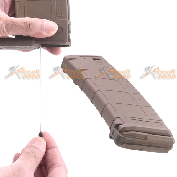 SEALS 300rd Flash Wire-Winding (String) ABS Plastic Magazine for M4 Airsoft AEG ( DE )