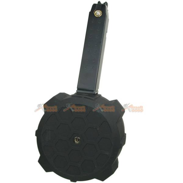 HFC G Metal Gas Drum Magazine for Marui / WE / HFC / APS G17 G18 G22 G26 G34 Airsoft GBB (Black) - Image 5