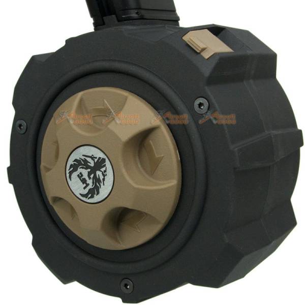 HFC G Metal Gas Drum Magazine for Marui / WE / HFC / APS G17 G18 G22 G26 G34 Airsoft GBB (Black) - Image 2