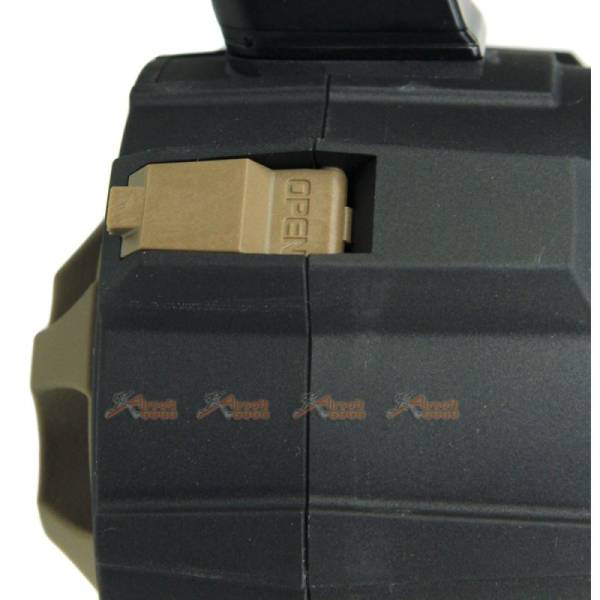 HFC G Metal Gas Drum Magazine for Marui / WE / HFC / APS G17 G18 G22 G26 G34 Airsoft GBB (Black) - Image 4