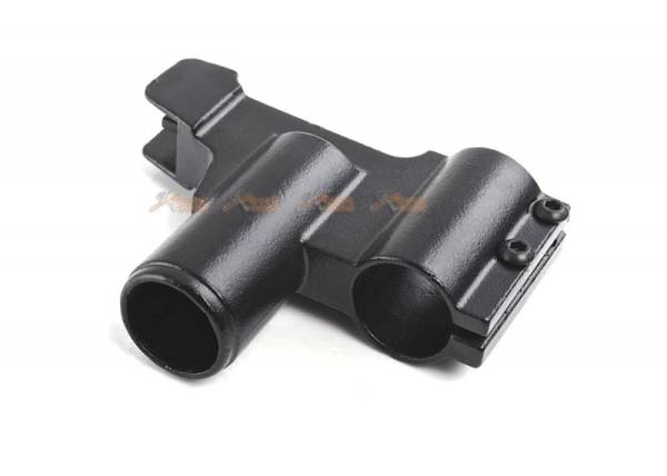 Hephaestus Steel Front Sight Block (Type A) with 14mm CW Barrel Adapter for GHK/LCT AK AEG - Image 6