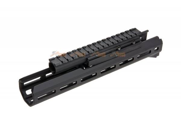 Hephaestus 10.5 inch M-lok Handguard Set With Railed Gas Tube for GHK/ LCT AK (Type III Hard-Coat Anodized) - Image 2