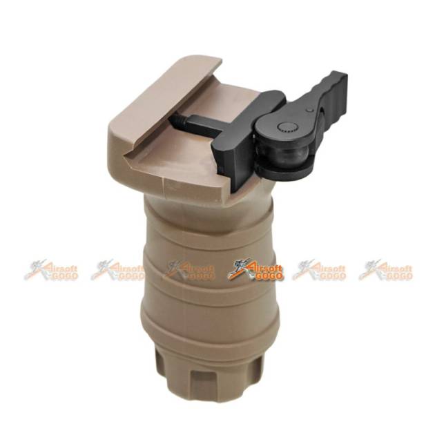 QD Stubby Vertical Foregrip Grip for Airsoft AEG GBBR 20mm RIS Rail Handguard - TAN