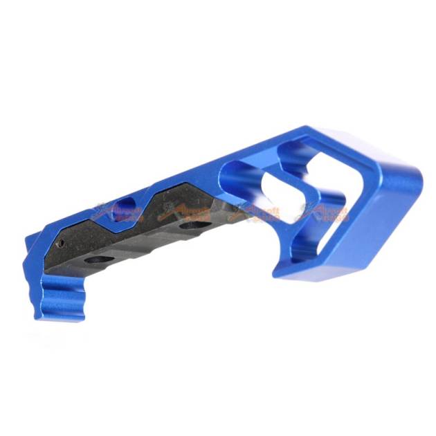 Aluminum Angled Grip for Keymod Handguard Rail (Blue)