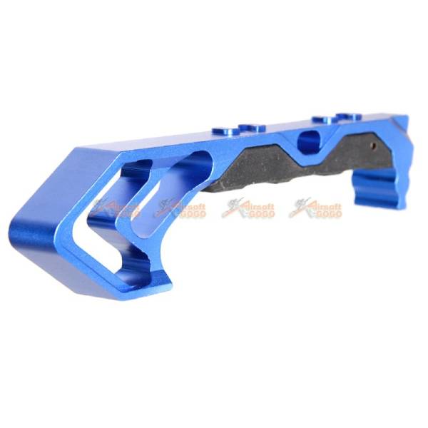 Aluminum Angled Grip for Keymod Handguard Rail (Blue) - Image 3