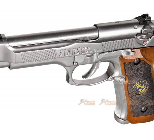 SAMURAI EDGE Biohazard M9 Standard MOD S.T.A.R.S GBB Pistol (Silver)