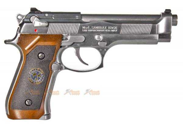 SAMURAI EDGE Biohazard M9 Standard MOD S.T.A.R.S GBB Pistol (Silver) - Image 3