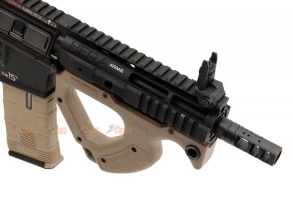ICS CQR M4 EBB Rifle with S3 Electronic Trigger - Tan (Licensed by ASG HERA Arms) - Image 7
