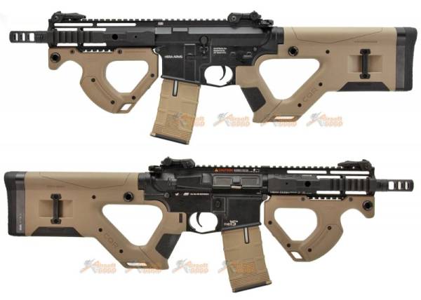 ICS CQR M4 EBB Rifle with S3 Electronic Trigger - Tan (Licensed by ASG HERA Arms) - Image 9